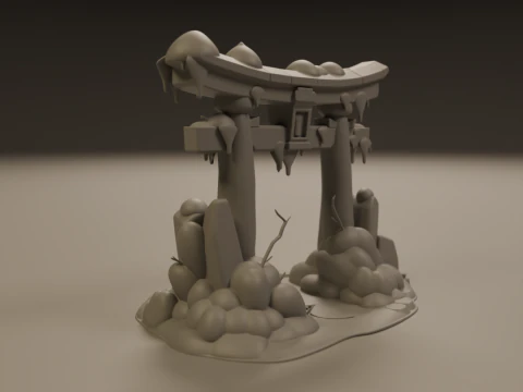 Japanese portal torii 3D Print Model