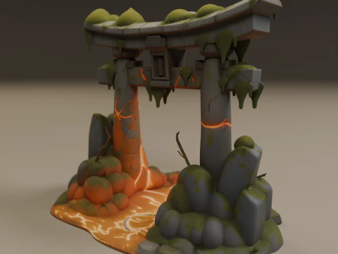 Japanese portal torii 3D Print Model