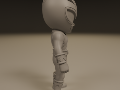 Power rangers white 3Dプリントモデル