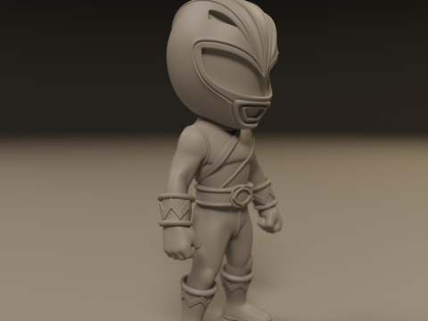 Power rangers white 3Dプリントモデル