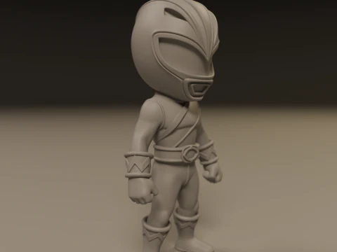 Power rangers white 3D Print Model