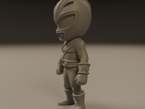 Power rangers white 3Dプリントモデル