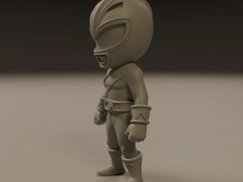 Power rangers white 3D Print Model