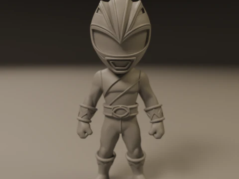 Power rangers white 3D Print Model