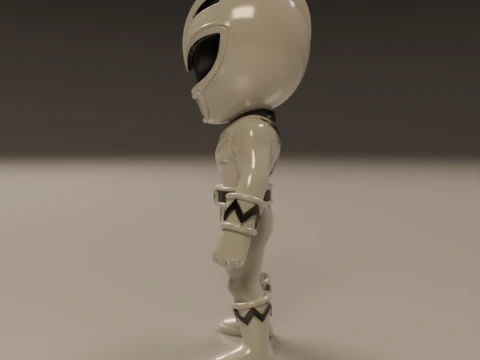 Power rangers white 3D Print Model