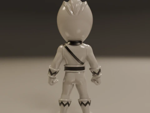 Power rangers white 3D Print Model