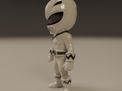 Power rangers white 3Dプリントモデル