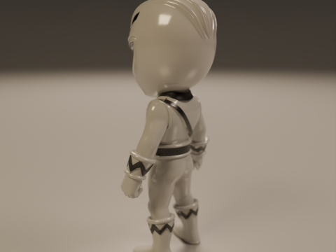 Power rangers white 3Dプリントモデル