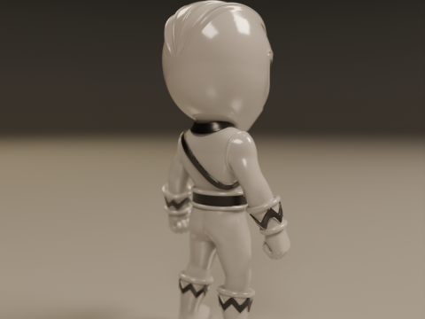 Power rangers white 3Dプリントモデル