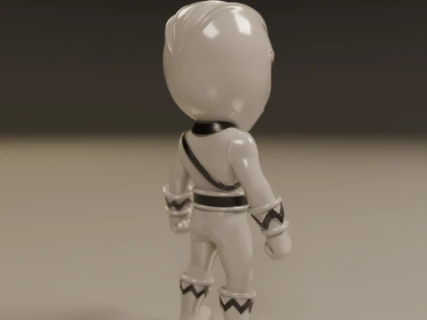 Power rangers white 3D Print Model