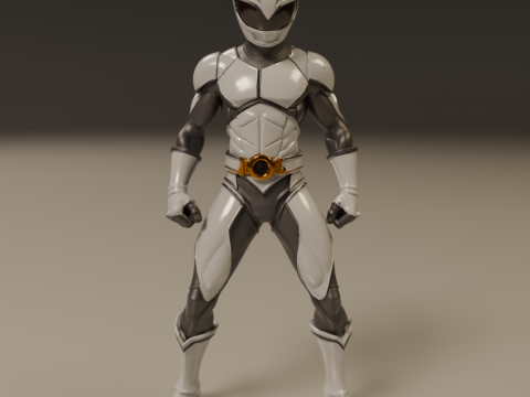 Power rangers white Modelo de impresión 3D