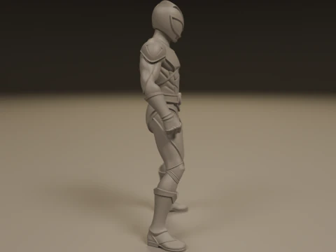 Power rangers white 3D Print Model