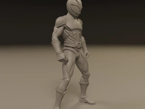 Power rangers white 3D Print Model