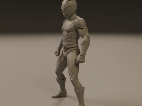 Power rangers white 3D Print Model