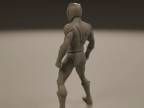 Power rangers white 3D Print Model