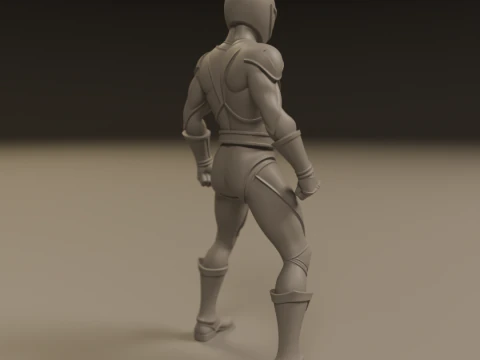 Power rangers white 3D Print Model