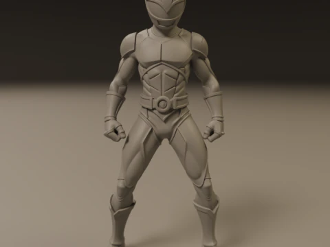 Power rangers white 3D Print Model