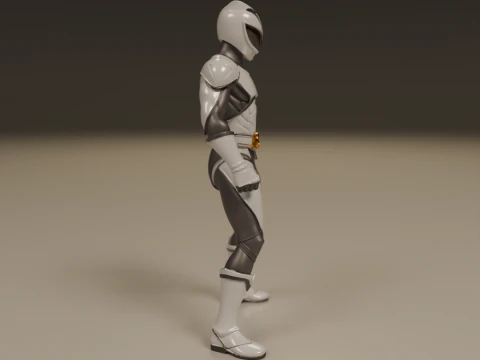 Power rangers white 3D Print Model