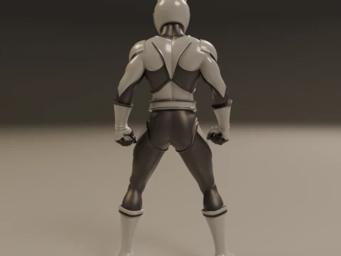 Power rangers white 3D Print Model