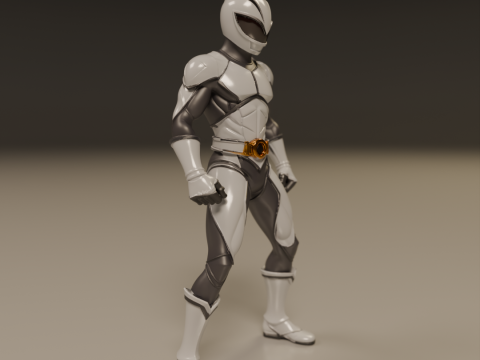 Power rangers white Modelo de impresión 3D