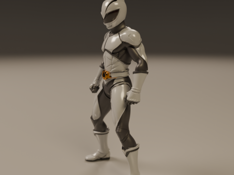 Power rangers white Modelo de impresión 3D