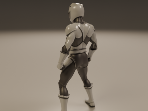 Power rangers white Modelo de impresión 3D