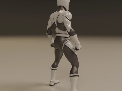 Power rangers white 3D Print Model