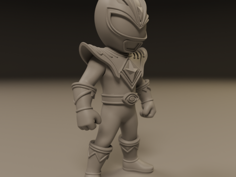Power rangers white 3D प्रिंट मॉडल