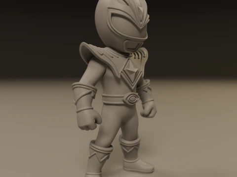 Power rangers white 3D Print Model