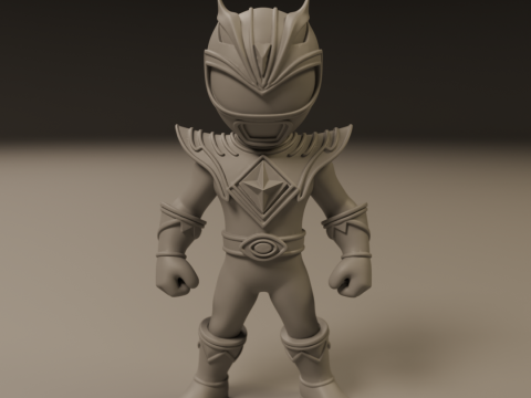 Power rangers white 3D प्रिंट मॉडल