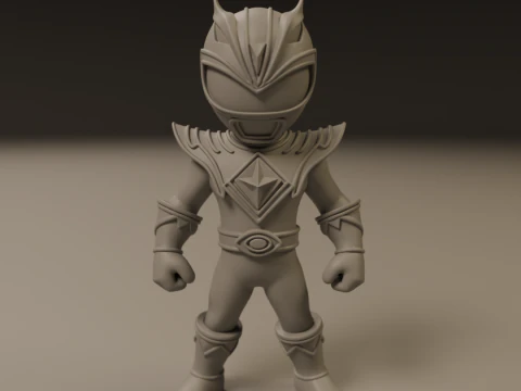 Power rangers white 3D Print Model