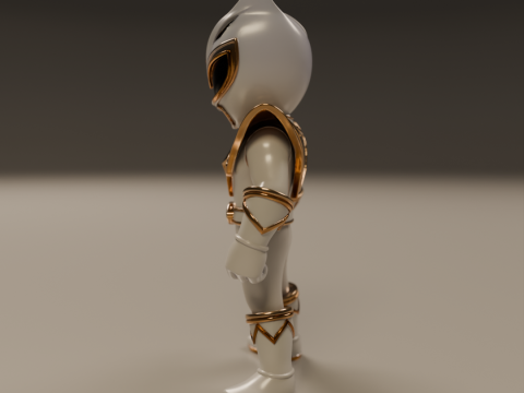 Power rangers white 3D प्रिंट मॉडल