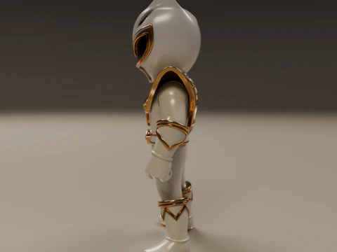 Power rangers white 3D Print Model