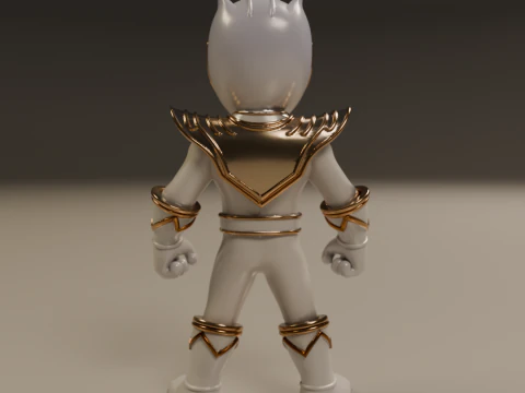 Power rangers white 3D Print Model