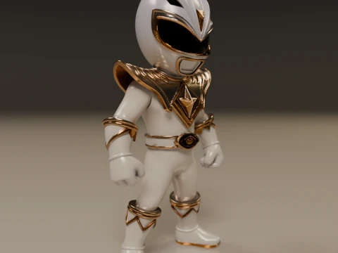 Power rangers white 3D Print Model