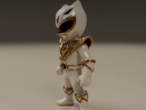 Power rangers white 3D Print Model