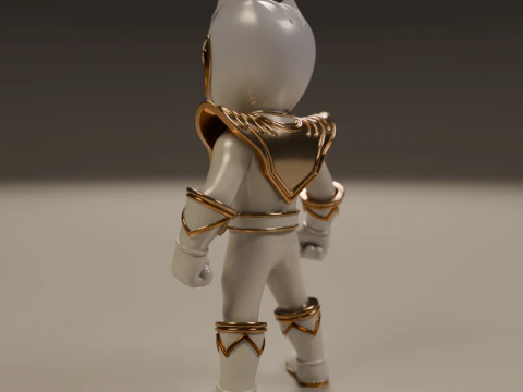 Power rangers white 3D Print Model