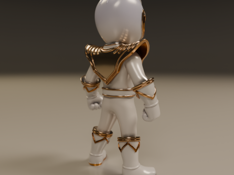 Power rangers white 3D प्रिंट मॉडल