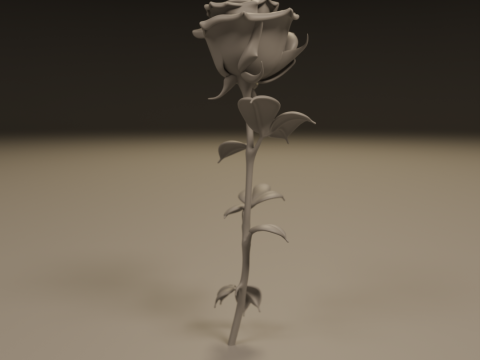Rose flower 3D Print Model