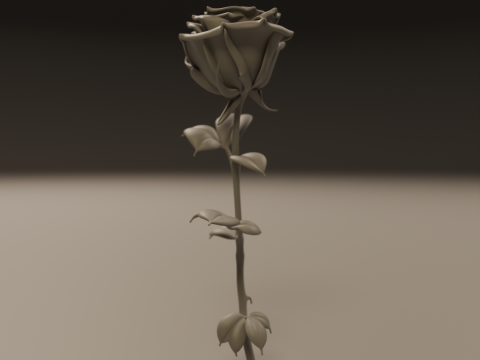 Rose flower 3D Print Model