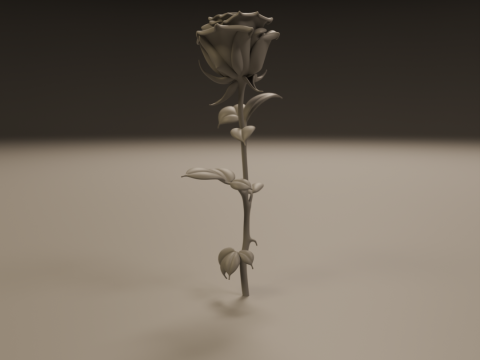 Rose flower 3D Print Model