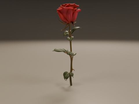 Rose flower 3D Print Model
