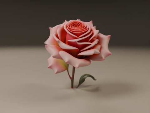 Rose 3Dプリントモデル