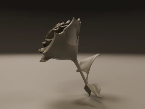Rose 3D Print Model