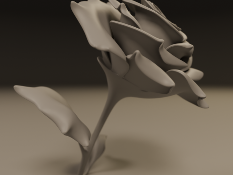 Rose 3Dプリントモデル