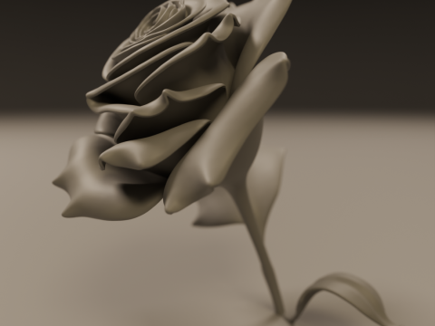 Rose 3Dプリントモデル