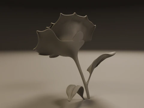 Rose 3D Print Model