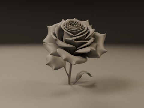 Rose 3Dプリントモデル