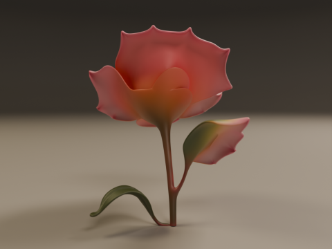 Rose 3Dプリントモデル