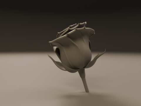 Rose flower 3Dプリントモデル